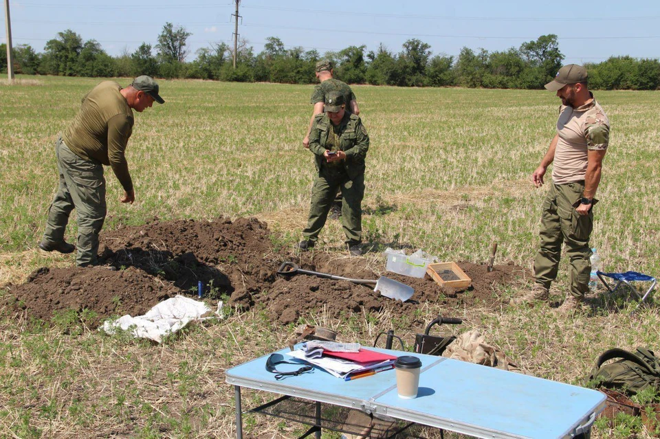 Фамилию одного из павших красноармейца уже установили — Сартаков. Фото: телеграм-канал Евгения Балицкого