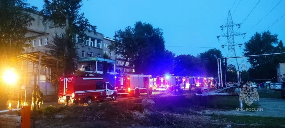 В Самаре загорелась больница №4 на ул. Мичурина. / Фото: ГУ МЧС по Самарской области