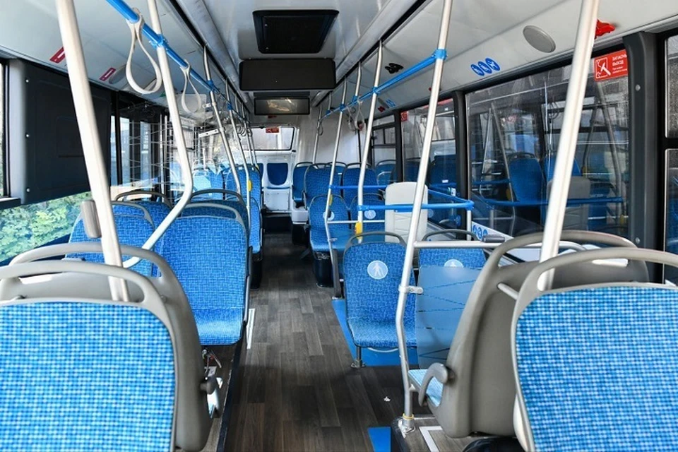 В Донецке на маршруты вышли новые автобусы, переданные дончанам шефом-регионом Москвой. Фото: Минтранс ДНР
