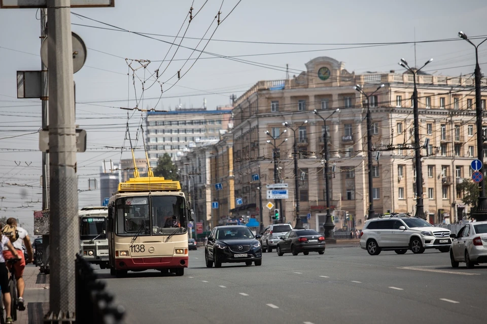 Троллейбусы не смогут проехать по проспекту Ленина