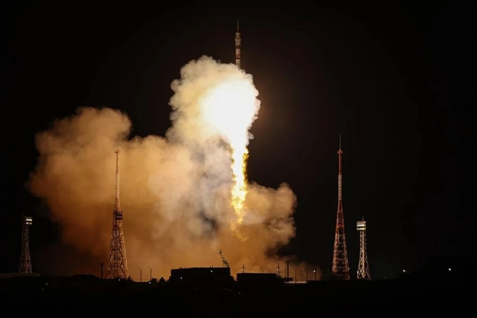 Видео с запуском ракеты с символикой Новосибирска показала вице-мэр Терешкова. Фото: Роскосмос.
