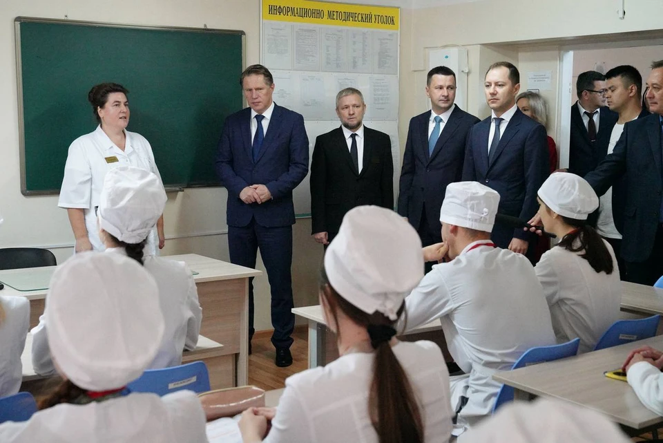 Фото с визита Михаила Мурашко опубликовал Альберт Рахматуллин