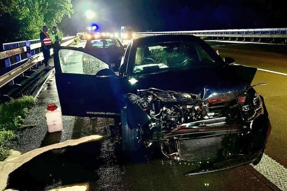 В Германии белоруска на фуре, перевозившей 660 поросят, стала виновницей жесткого ДТП. Фото: пожарная дружина Штура.