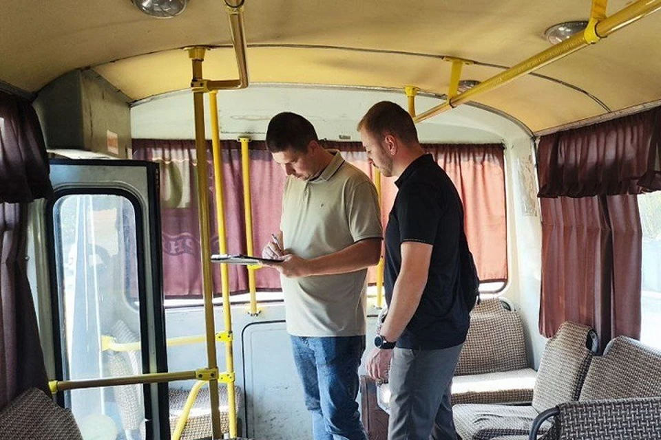 В Енакиево провели повторный техосмотр пассажирского транспорта. Фото: Минтранс ДНР