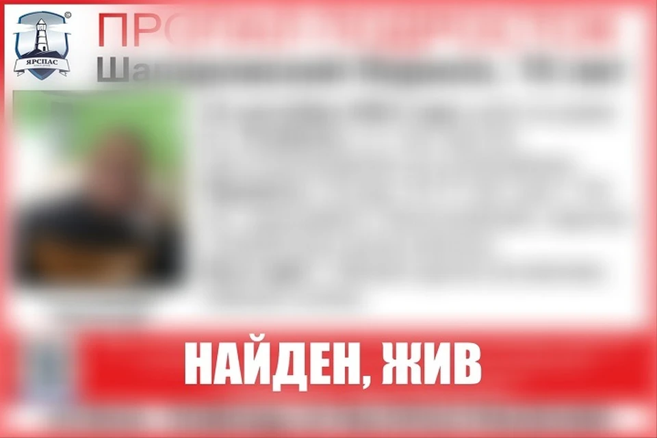 Пропавшего подростка нашли живым и здоровым. ФОТО: ЯрСпас