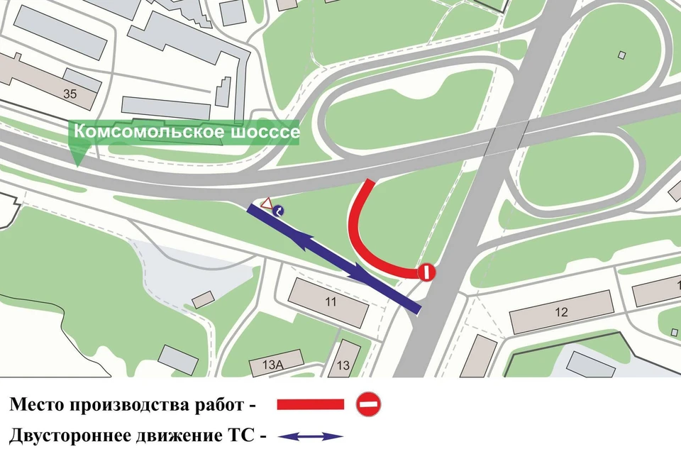 Съезд с проспекта Ленина в Нижнем Новгороде перекроют до 5 ноября. Фото: ЦОДД Нижнего Новгорода