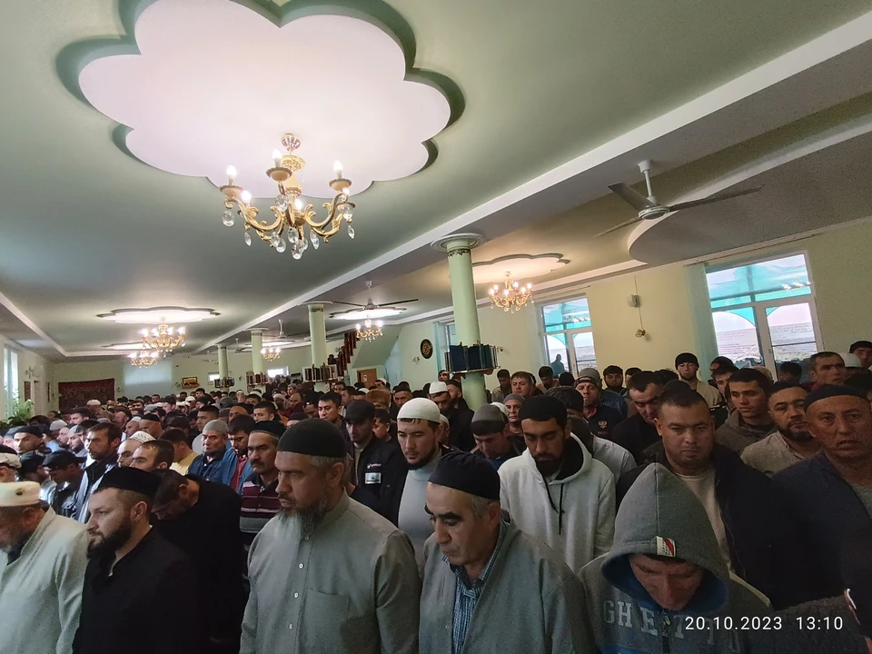 Рязанские мусульмане помолились за погибших в Палестине единоверцев. Фото: ДУМ Рязанской области.