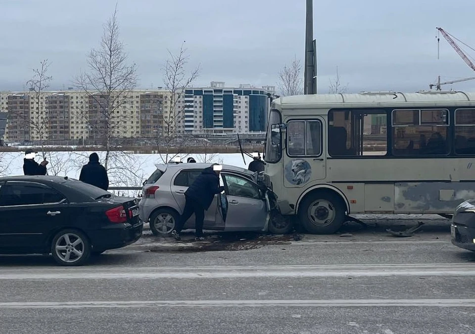 ДТП произошло возле дома №138А по улице Лермонтова. Фото: « Эхо столицы»