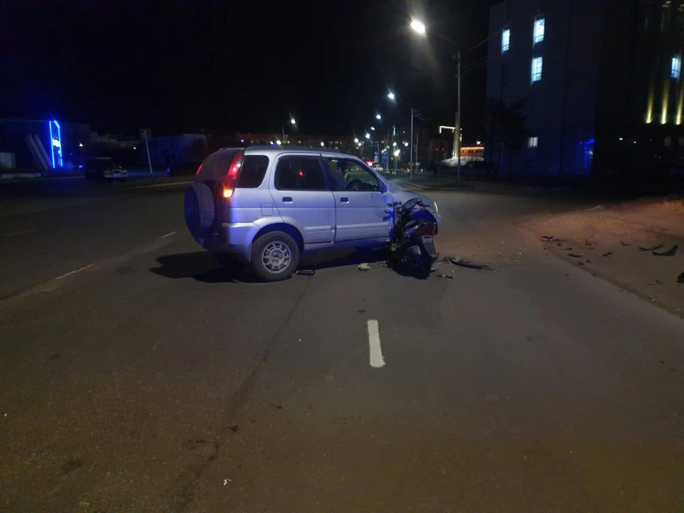 Пенсионер сбил ребенка на мопеде в Магадане Фото: ГИБДД Магадана