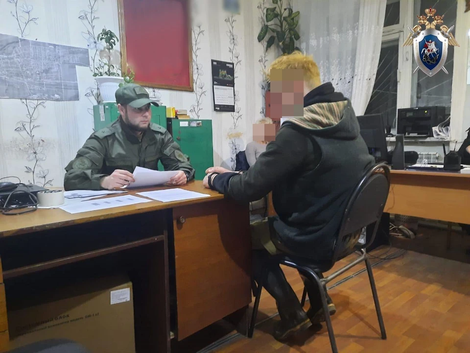 Подозреваемый на допросе.