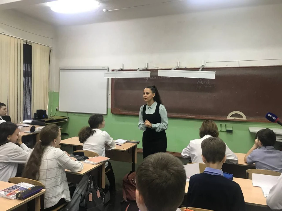 В школе №5 Ульяновска возобновились занятия по физике. ФОТО: администрация Ульяновска