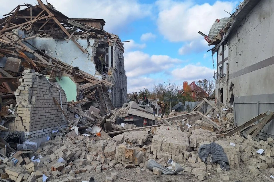 Ракетным ударом Киева разрушено несколько жилых домов мирных жителей Скадовска Фото: администрация Скадовска
