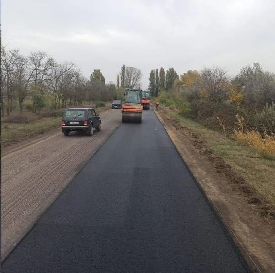 Дороги Херсонской области продолжают восстанавливать ФОТО: Администрация Скадовского округа