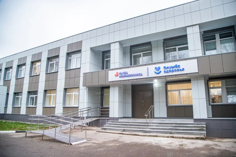Здание амбулатории полностью преобразилось: фасад, внутренняя отделка