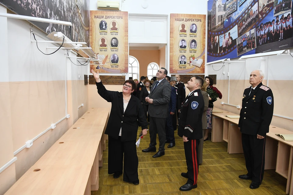 «Класс учительской славы» открыли в краснодарской школе №8 в честь 110-летия Фото: пресс-служба администрации Краснодара