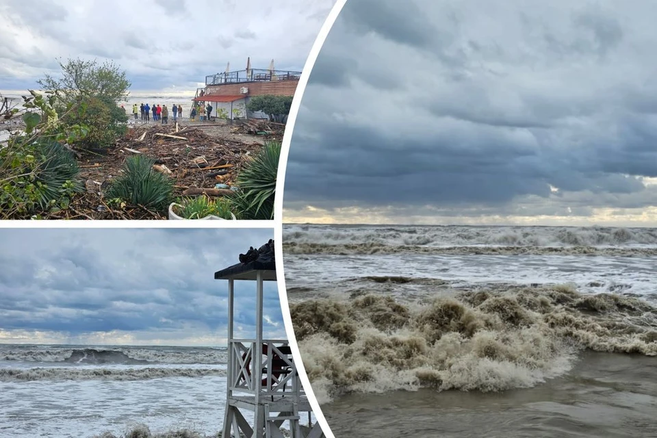 Новосибирцам удалось сфотографировать бушующее море и последствия шторма. Фото: Людмила РОСТОВА