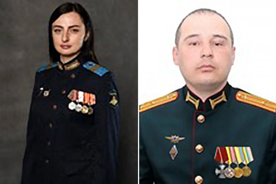 Сержант Елена Руденок и майор Хасан Сабзалиев