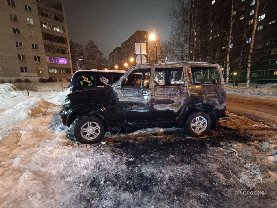 Общая площадь пожара составила 9 кв.м. Фото: МЧС Удмуртии
