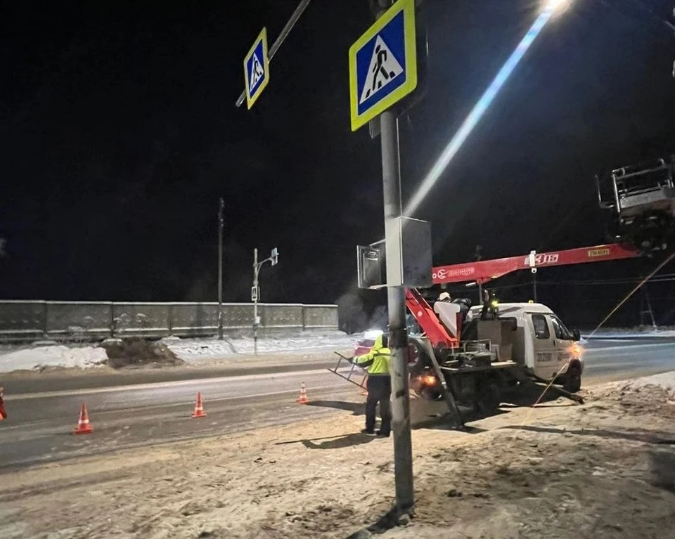 Опасный переход в Сыктывкаре сдвинули на 50 метров. Фото: ГИБДД по РК.