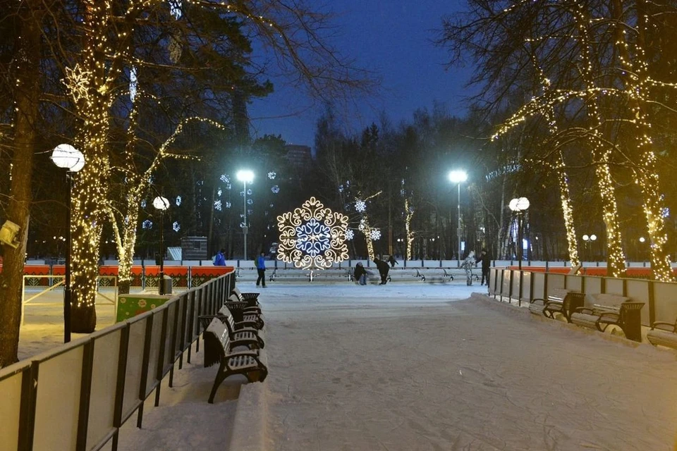 В Новосибирске открыли каток в Центральном парке. Фото: МАУ «Стадион».