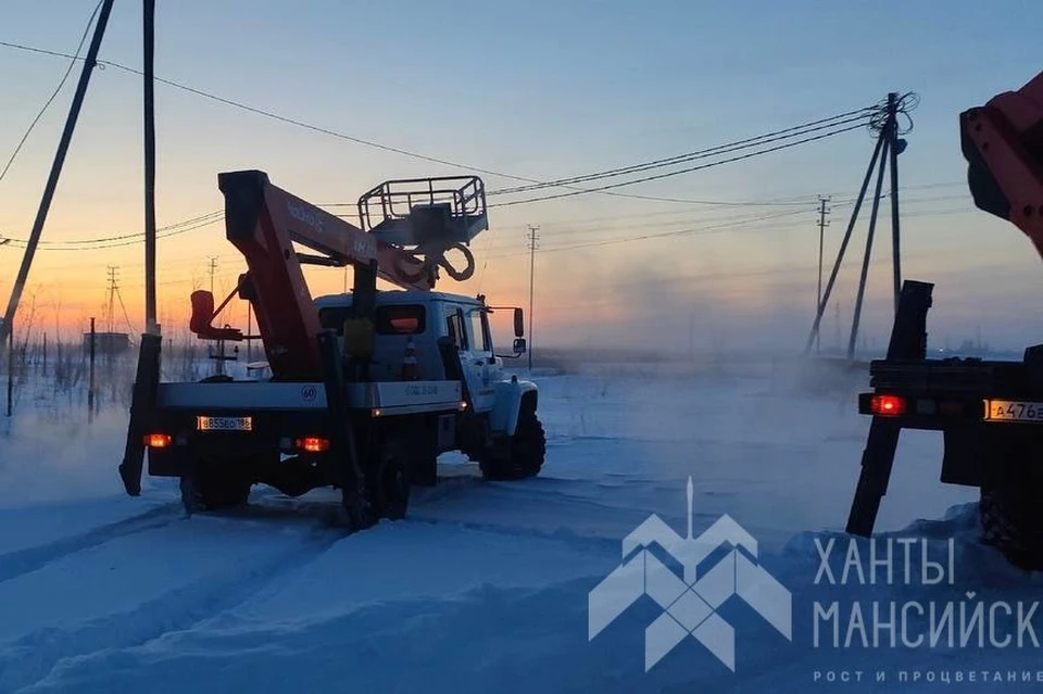 В Ханты-Мансийске жители 8 домов остались без электричества из-за сильных морозов. Фото: телеграм-канал администрации Ханты-Мансийска