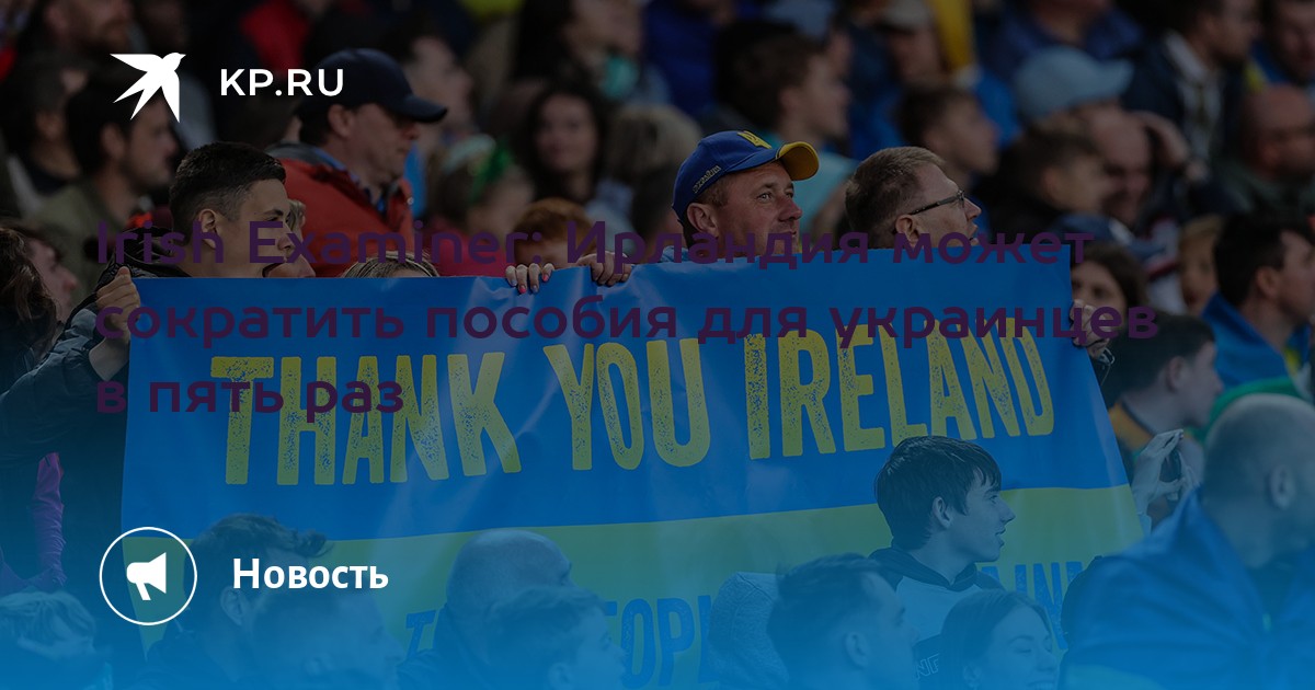 Irish Examiner: Ирландия может сократить пособия для украинцев в пять ...
