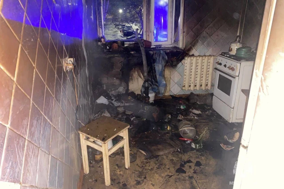 Два человека погибли при пожаре.