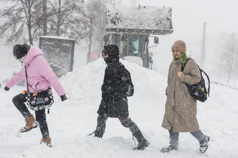 Снегопады продолжатся в новогодние праздники.