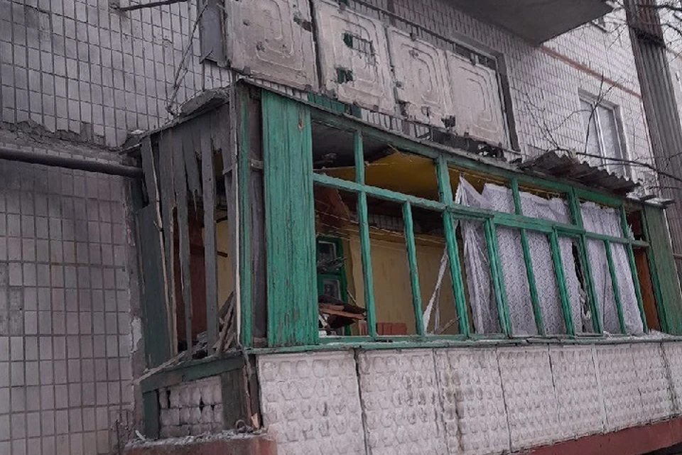 Последствия обстрела Никитовского района Горловки. Фото: ТГ/Приходько