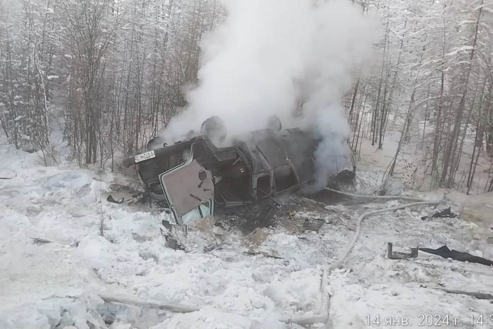 Погиб пассажир УАЗ. Фото: управление Госавтоинспекции по Якутии