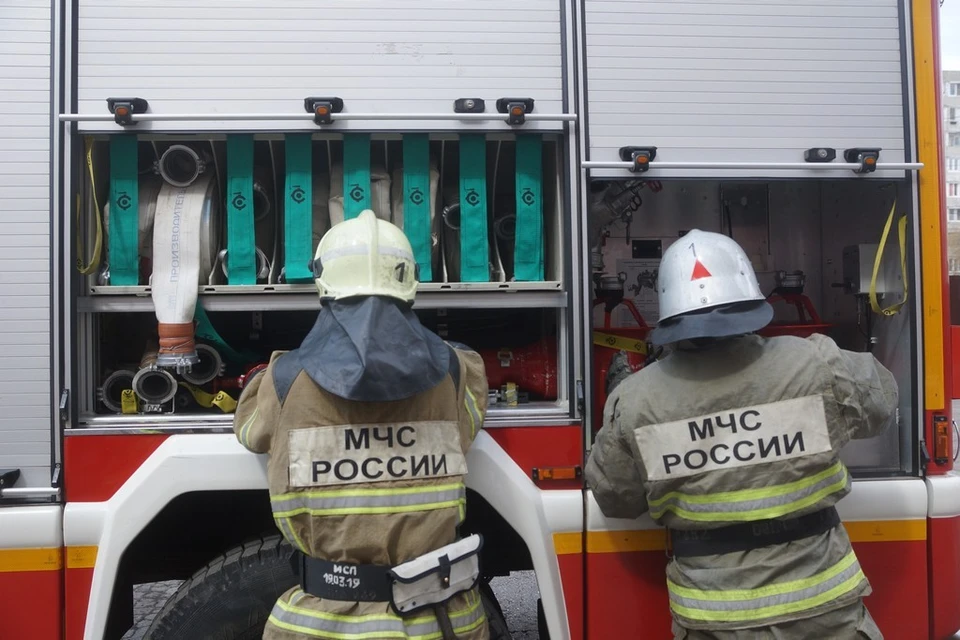 В ульяновском поселке Канадей во время пожара в жилом доме пострадал мужчина