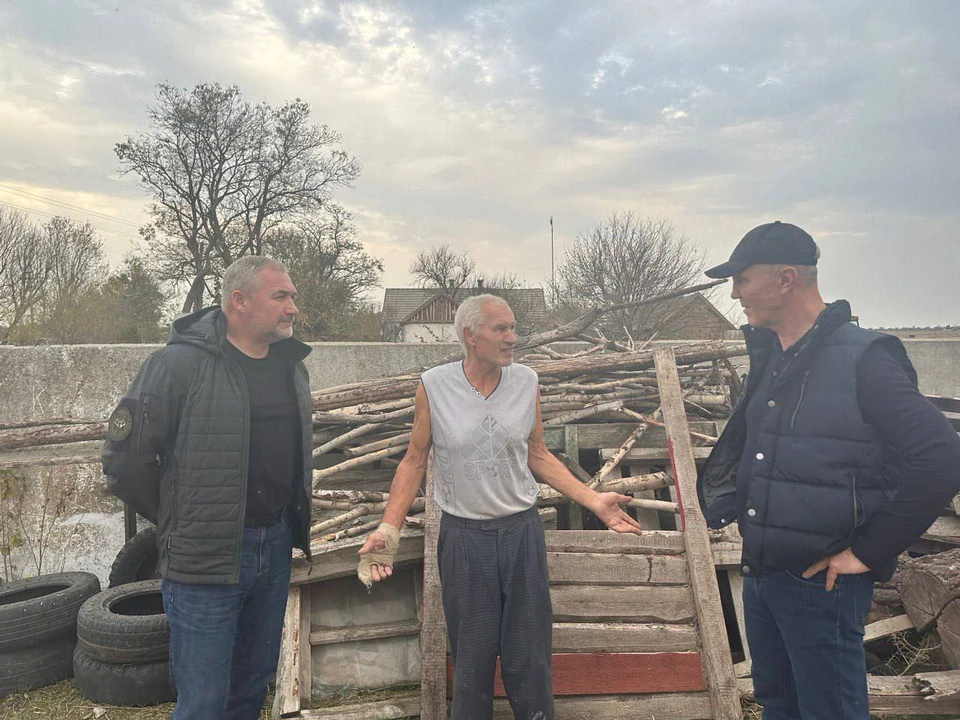 Волонтер помогает животным ФОТО: ТГ-канал Владимира Сальдо