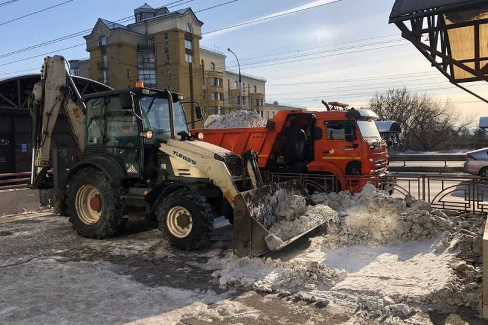 1400 тонн снега убрали с улиц Иркутска за выходные