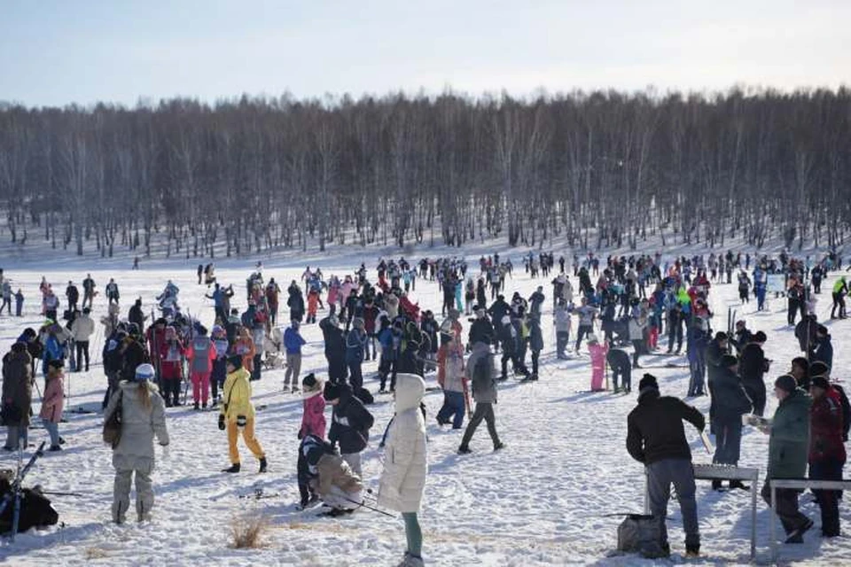Массовая гонка «Лыжня России» прошла в Иркутском районе