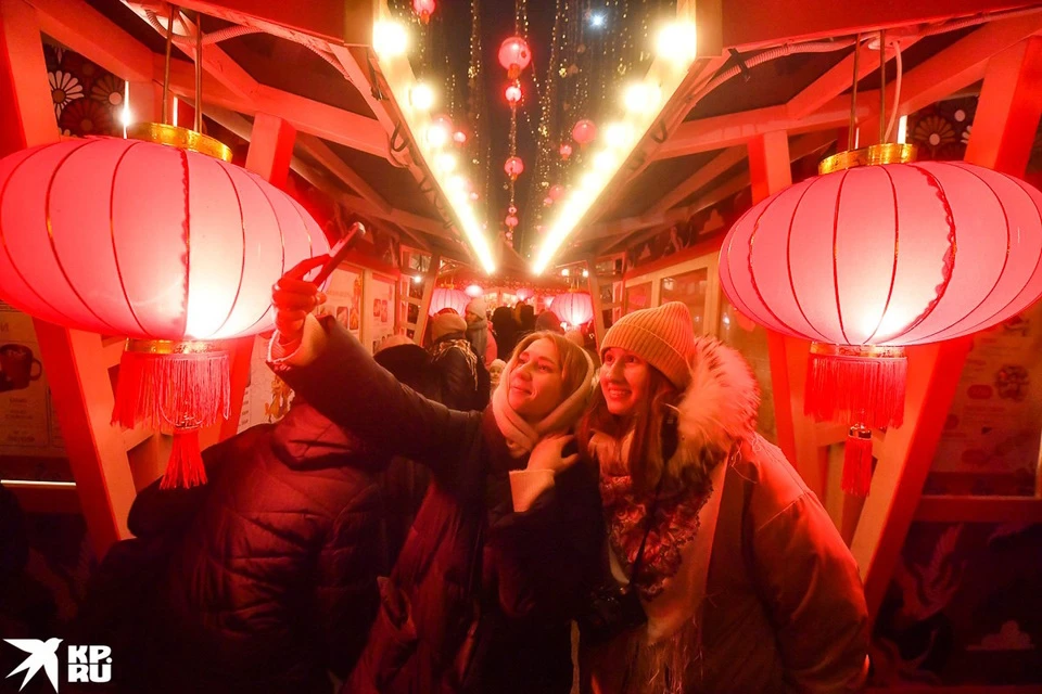 Москву впервые дополнительно украсили к китайскому Новому году