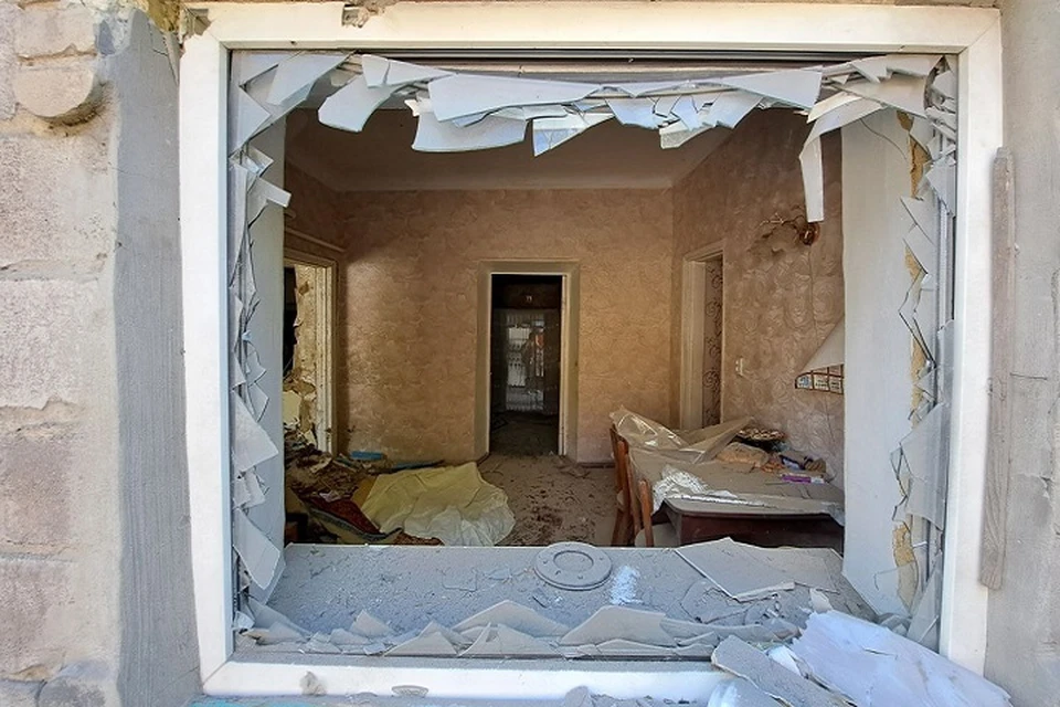 От обстрела ВСУ в поселке Александровка под Донецком уничтожен частный дом (архивное фото)