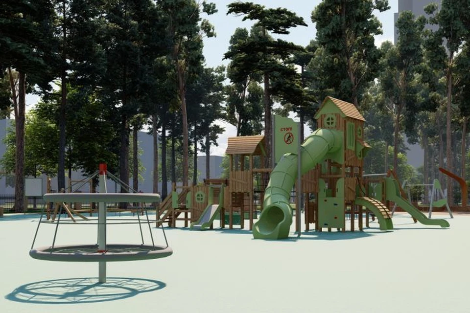 В парке появится детская площадка для разных возрастов Фото: предоставлено администрацией Екатеринбурга