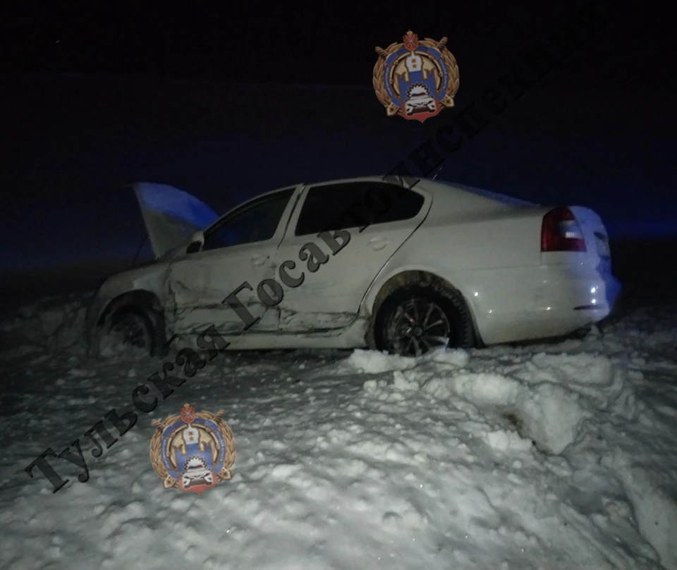 На трассе в Кимовском районе столкнулись автомобили Chevrolet и Skoda