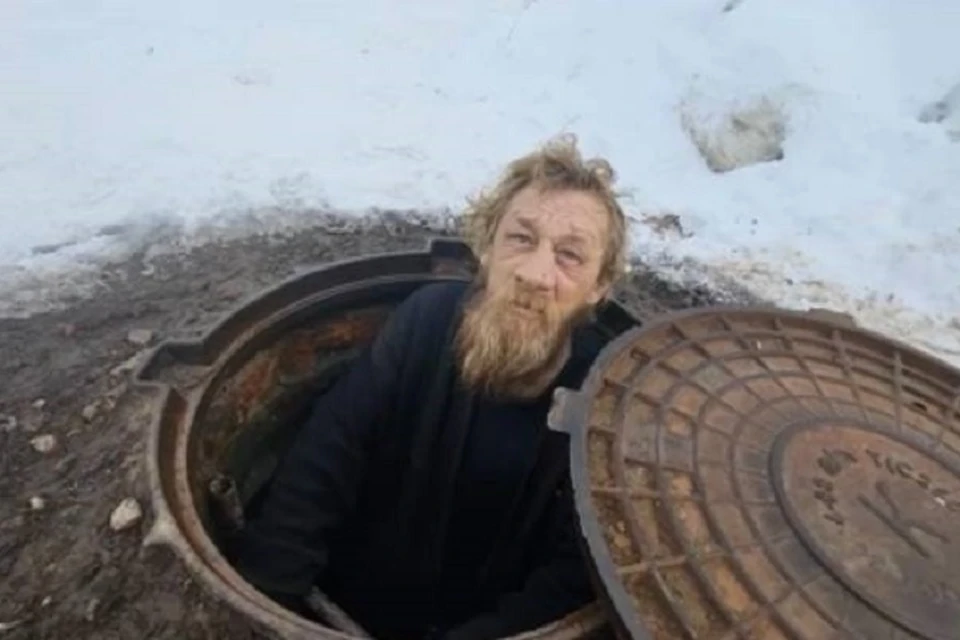 Бездомный жил в колодце, чтобы спастись от зимних морозов / Фото: Антон Глетчеров
