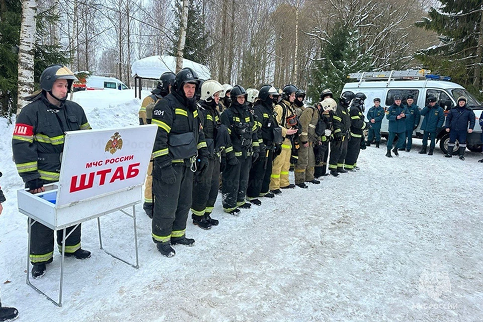 В Ржевском округе прошли тактические учения спасателей МЧС Фото: ГУ МЧС России по Тверской области