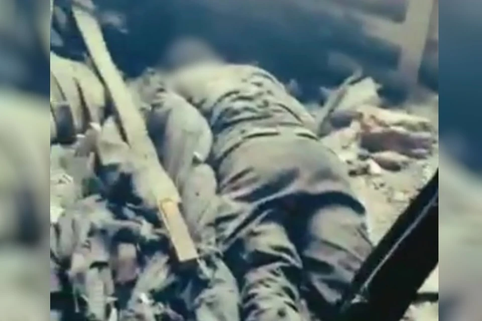 Тело одного из уничтоженных боевиков. Фото: «Розыск Ингушетия»