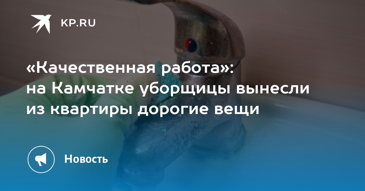 «Качественная работа»: на Камчатке уборщицы вынесли из квартиры дорогие