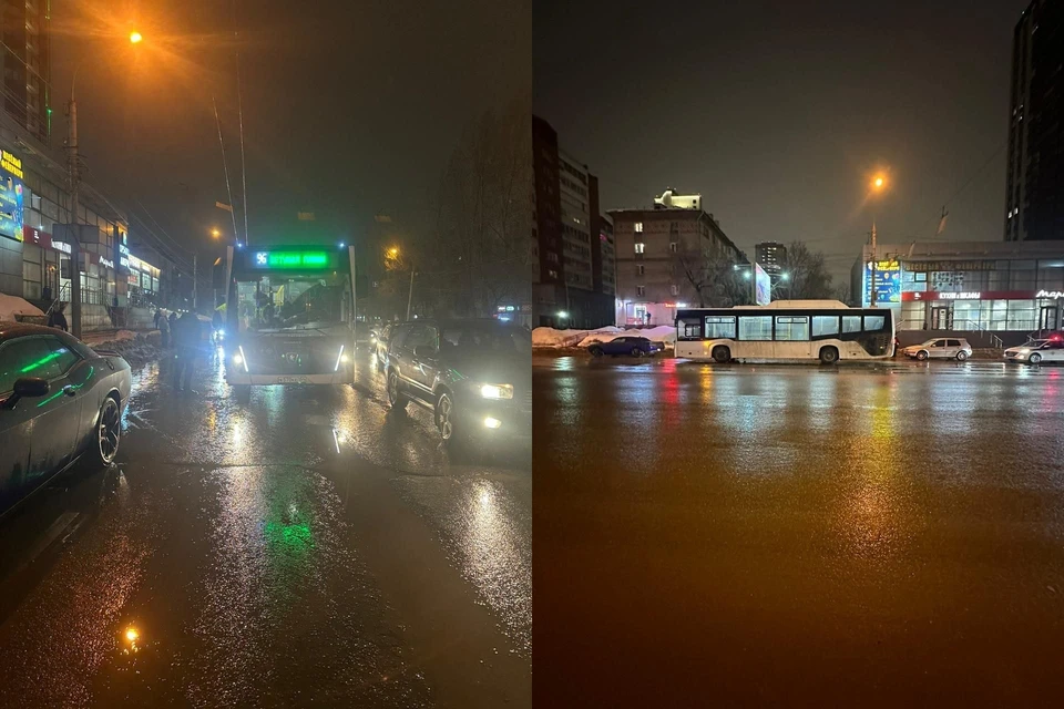 Девочка упала в автобусе во время торможения. Фото: Госавтоинспекция Новосибирска
