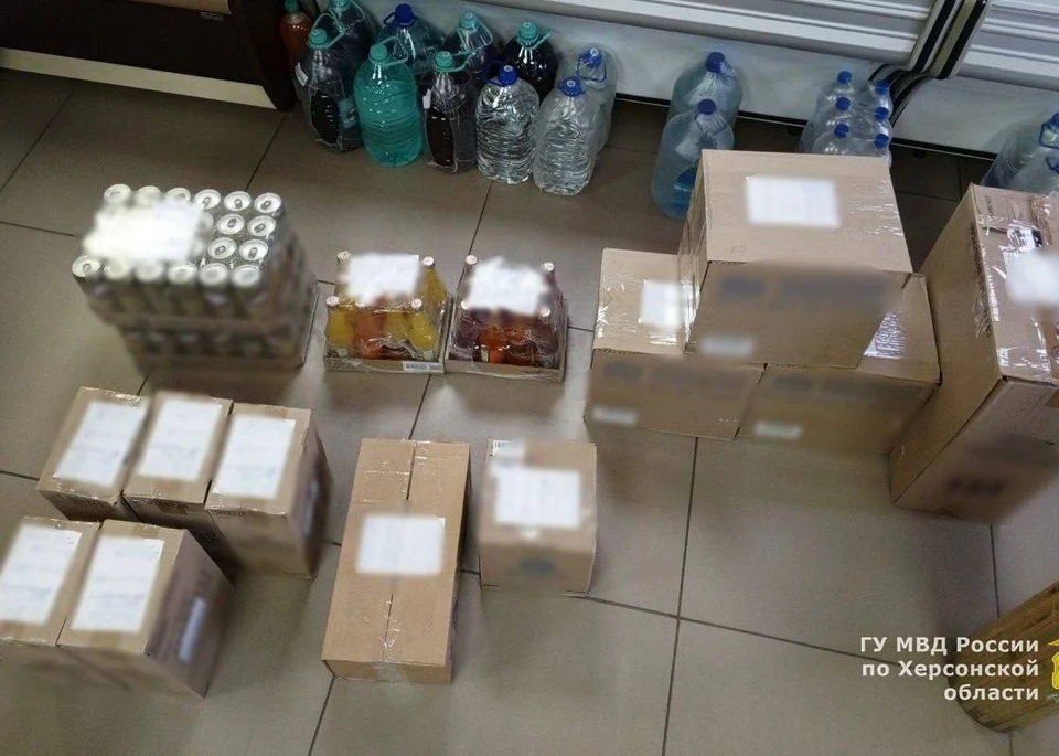 В Херсонской области стражи порядка пресекли незаконную торговлю алкоголем. ФОТО: ГУ МВД России по Херсонской области