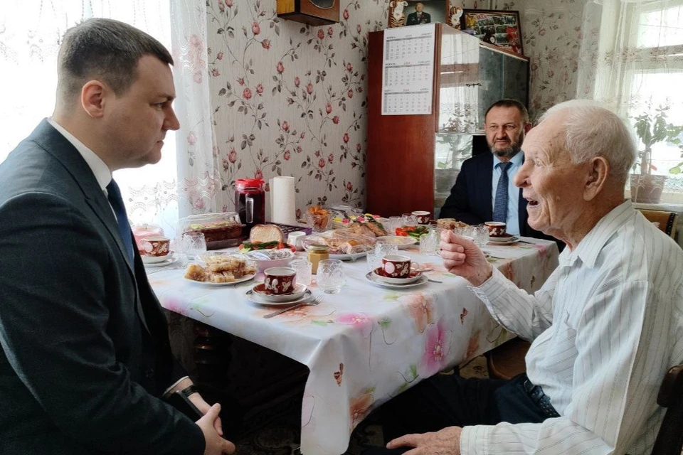 Василий Алексеевич Яковлев – бодрый и жизнерадостный человек. Фото: ТГ-канал Владимира Пескова