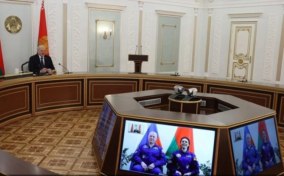 Лукашенко опасается за белоруску на МКС: на нее могут положить глаз американцы. Фото: president.gov.by