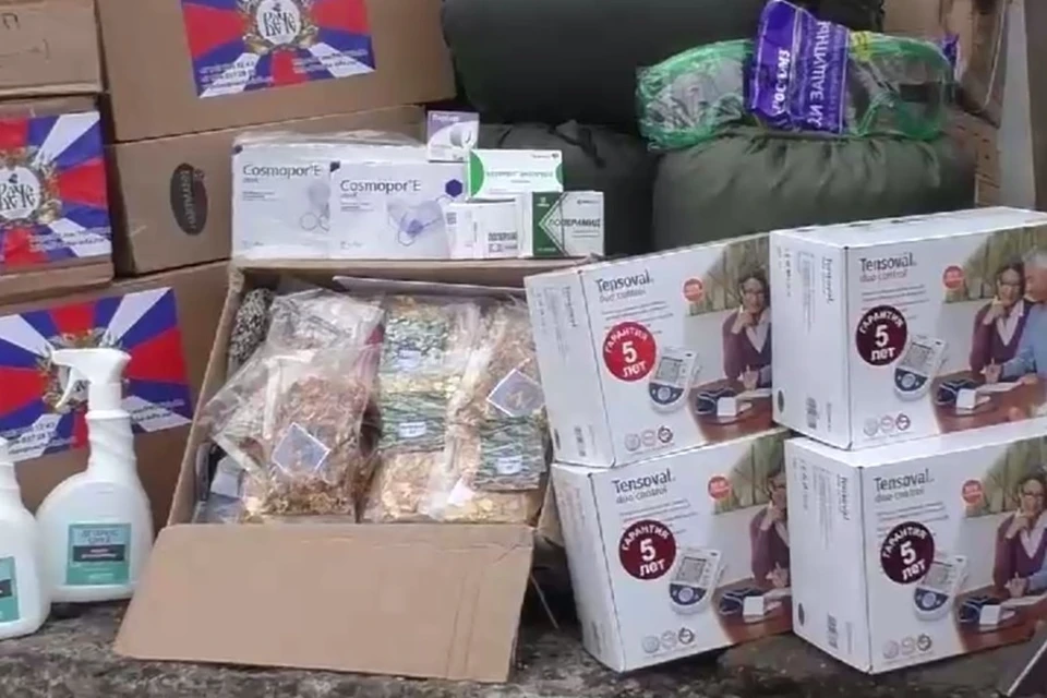 Межрегиональная общественная организация Вече передала гуманитарную помощь военнослужащим ДНР. Фото: Народной милиция ДНР