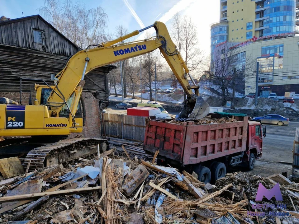 Фото сноса домов при строительстве метро опубликованы в Нижнем Новгороде. Фото: ГУММиД