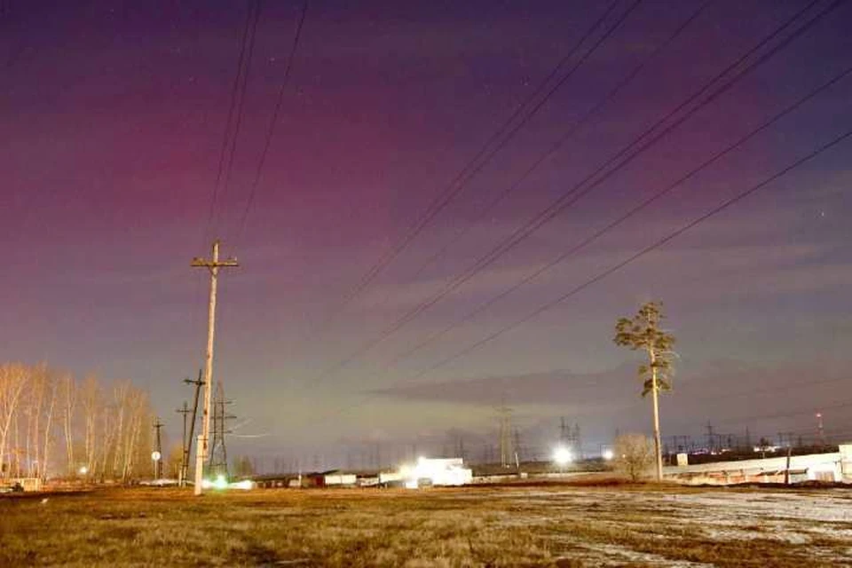 Жители Иркутской области могли увидеть северное сияние 25 марта. Фото: Светлана Кулькова
