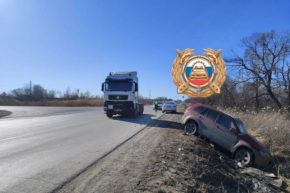 Невнимательный водитель стал причиной ДТП Фото: УГИБДД России по Хабаровскому краю